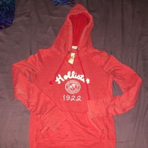 Hollister orange pullover hoodie